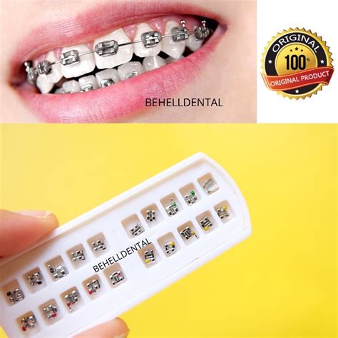 gambar behel bracket metal mini orthodontic|jenis behel metal.